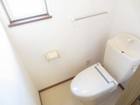 ゆったりとした空間のトイレです