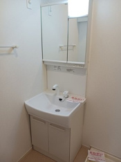 忙しい朝には欠かせない洗面所です