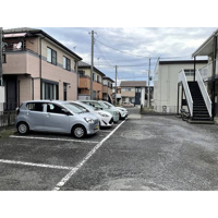 駐車場に車を止められます