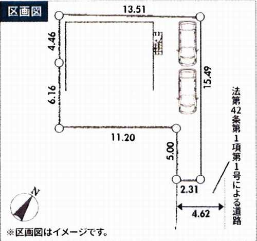 厚木市温水第4　新築戸建全1棟　1号棟の区画図