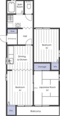 3DKの広々としたお部屋です