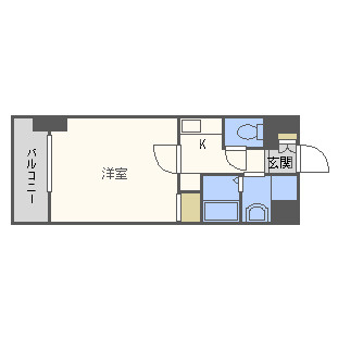 SWISS難波西の間取り