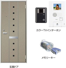 収納もある玄関です