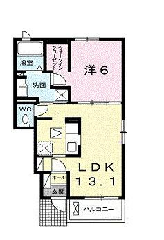 【間取り】 | クラール丸亀原田Ｂ
