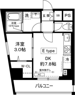 【間取り】 | Ｍｉｌｅｂｅｌ　ｃｈｉｔｏｓｅｄａｉ（ミレベルチトセダイ） | １ＤＫタイプのお部屋です♪