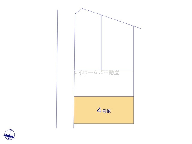 【区画図】 | 知多郡武豊町大字冨貴字新薄里50『仲介料無料』新築戸建て | 4号棟