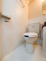 落ち着いた色調のトイレです
