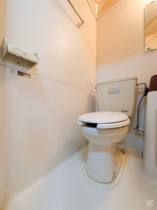 落ち着いた色調のトイレです