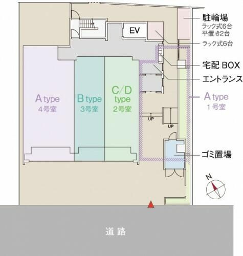 ポルテボヌールの区画図