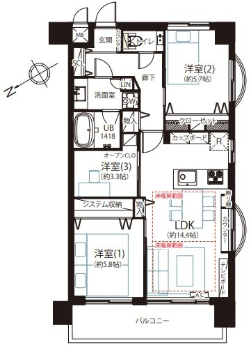 【間取り】 | 虎ノ門ガーデン