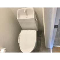ゆったりとした空間のトイレです