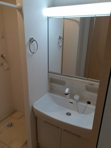 忙しい朝には欠かせない洗面所です