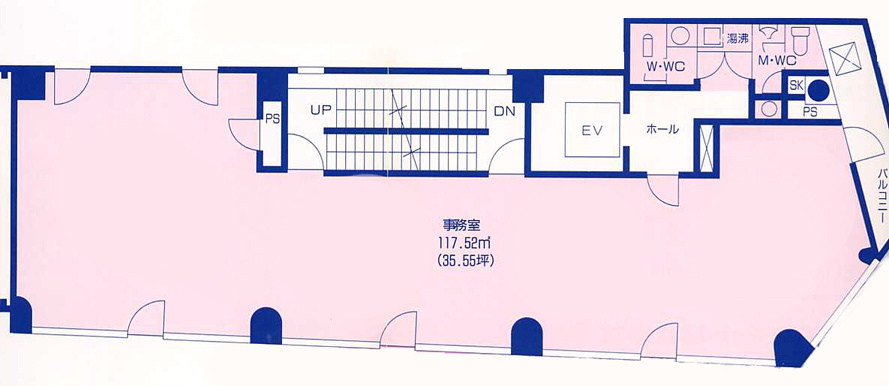錦通KDビルの間取り