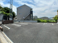 駐車場に車を止められます