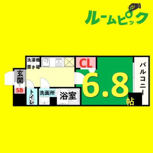ディアレイシャス名古屋太閤通Ⅲ　名古屋市賃貸　仲介手数料無料の間取り