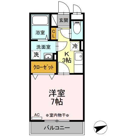 グランフィールドⅢの間取り