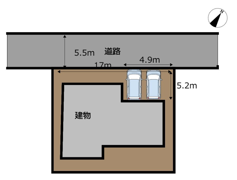 売中古戸建　富士市中野台1丁目の区画図