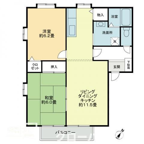フォブール城東の間取り|間取図