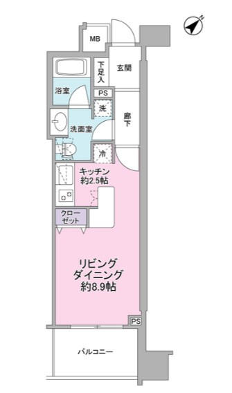 アリーム稲毛海岸の間取り