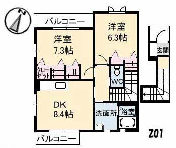 プチ・メゾン　A棟の間取り