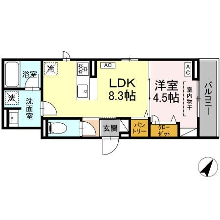 【間取り】 | ドムスクレスト相模大野