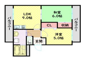 【間取り】 | メゾンハイツ信