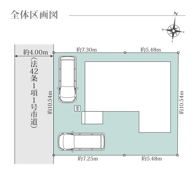 相模原市中央区陽光台３丁目１期　1棟の区画図