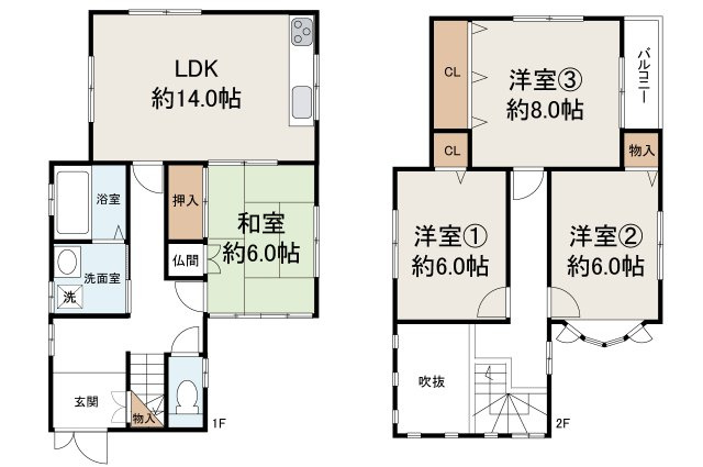 泉大津市曽根町１丁目の間取り|現状でのお引渡しになります。詳細はお問合せください。