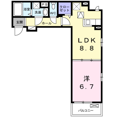 ＡＤＤＲＥＳＳ　２１１の間取り