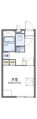 レオパレスベル芦屋の間取り