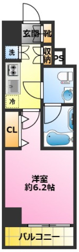 レアライズ武蔵小杉Ⅱの間取り|オートロック・宅配ボックス・エレベーター完備♪