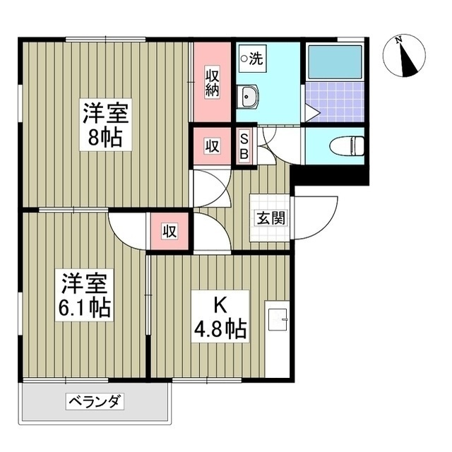 カトレアハイツの間取り