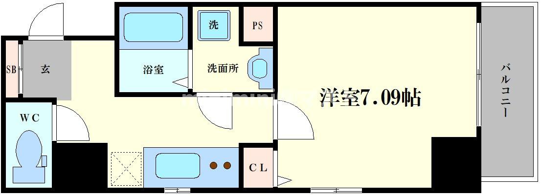 ALZA西本町の間取り