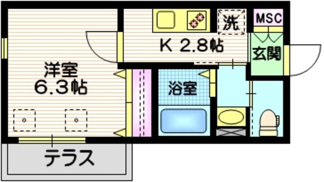 田園調布1丁目メゾンの間取り|間取り
