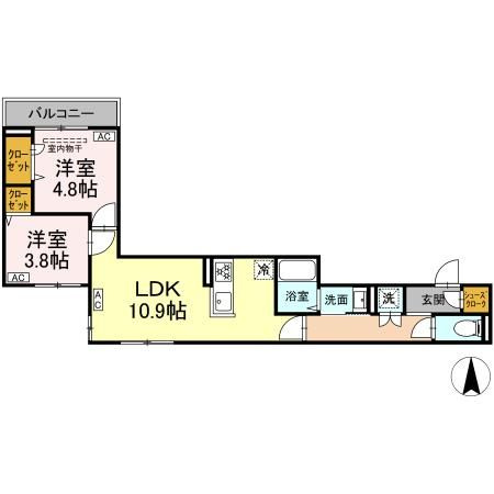 セレスティア南篠崎町の間取り