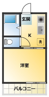 【間取り】 | ハイツシバタ1号棟