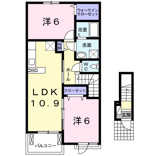 アヴニール　ベルⅡの間取り