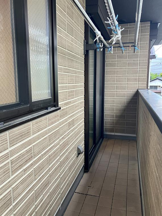 北葛西戸建のバルコニー