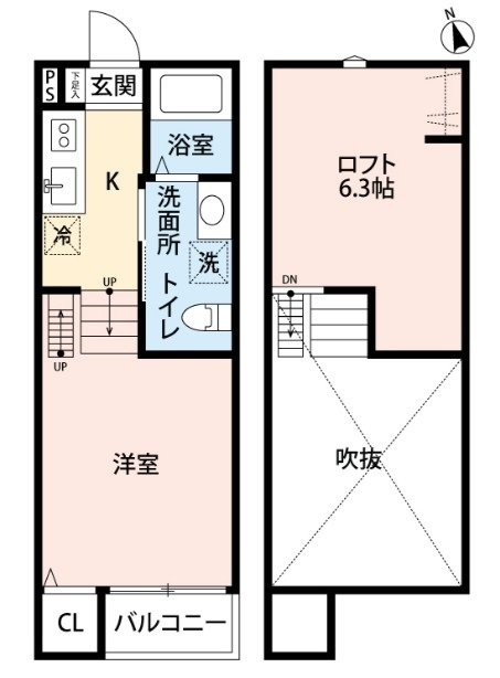village響一号館の間取り