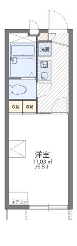 レオパレス小柳町Ⅲの間取り