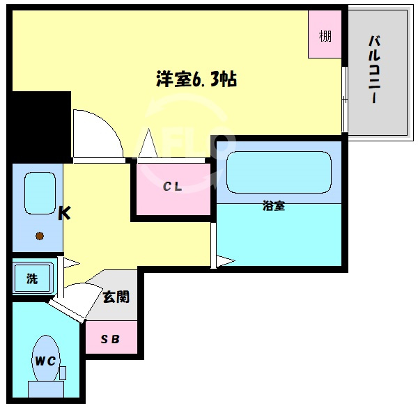 プレサンス内本町の間取り|プレサンス内本町　間取り