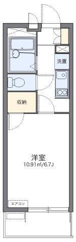 レオパレス田面の間取り