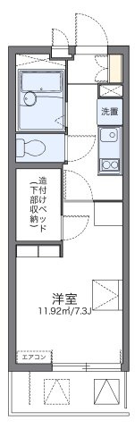 レオパレスマローネの間取り