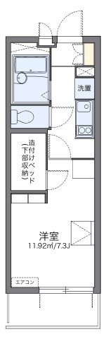 レオパレスマローネの間取り