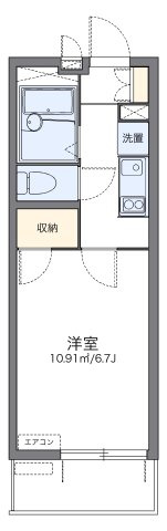 レオパレス名駅の間取り