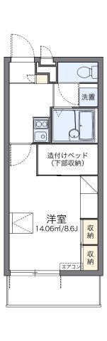 レオパレスライフワンの間取り