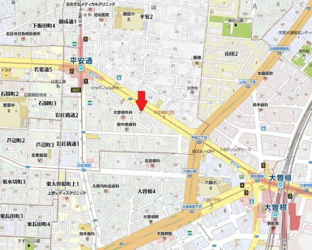 第２アイオーキャッスルの地図