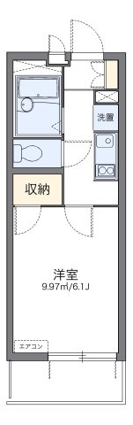 レオパレス葵の間取り|代表的な間取のため実際の間取とは異なる場合があります