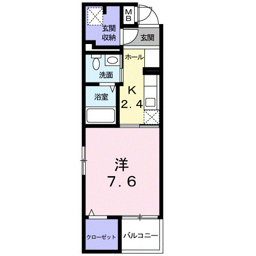 エトワール清水の間取り