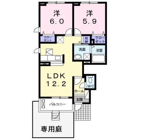 シュティール緑山の間取り